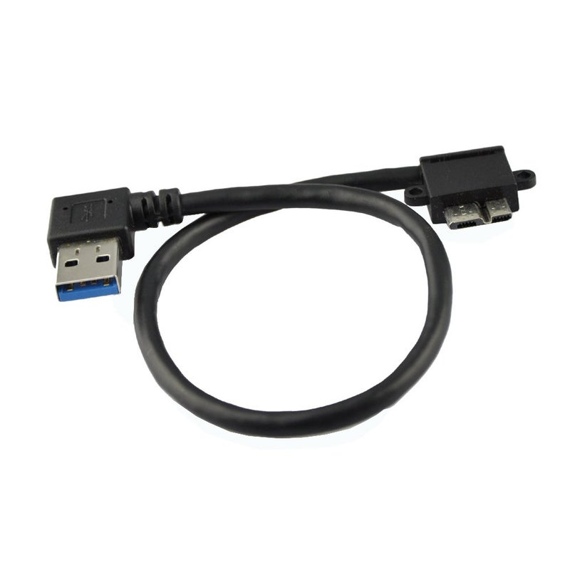 Seadream 2Pack Angle USB 3.0 Micro-B Male to Left Angle USB 3.0 A Male Adapter Cable,Angled USB3.0 External Hard Drive Cable - Image 3